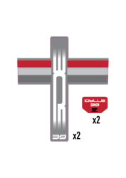 Stickers kit Fork GREY IDYLLE 39 SC